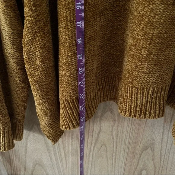 Target A New Day Chenille Brown Mustard Sweater - Picture 10 of 12